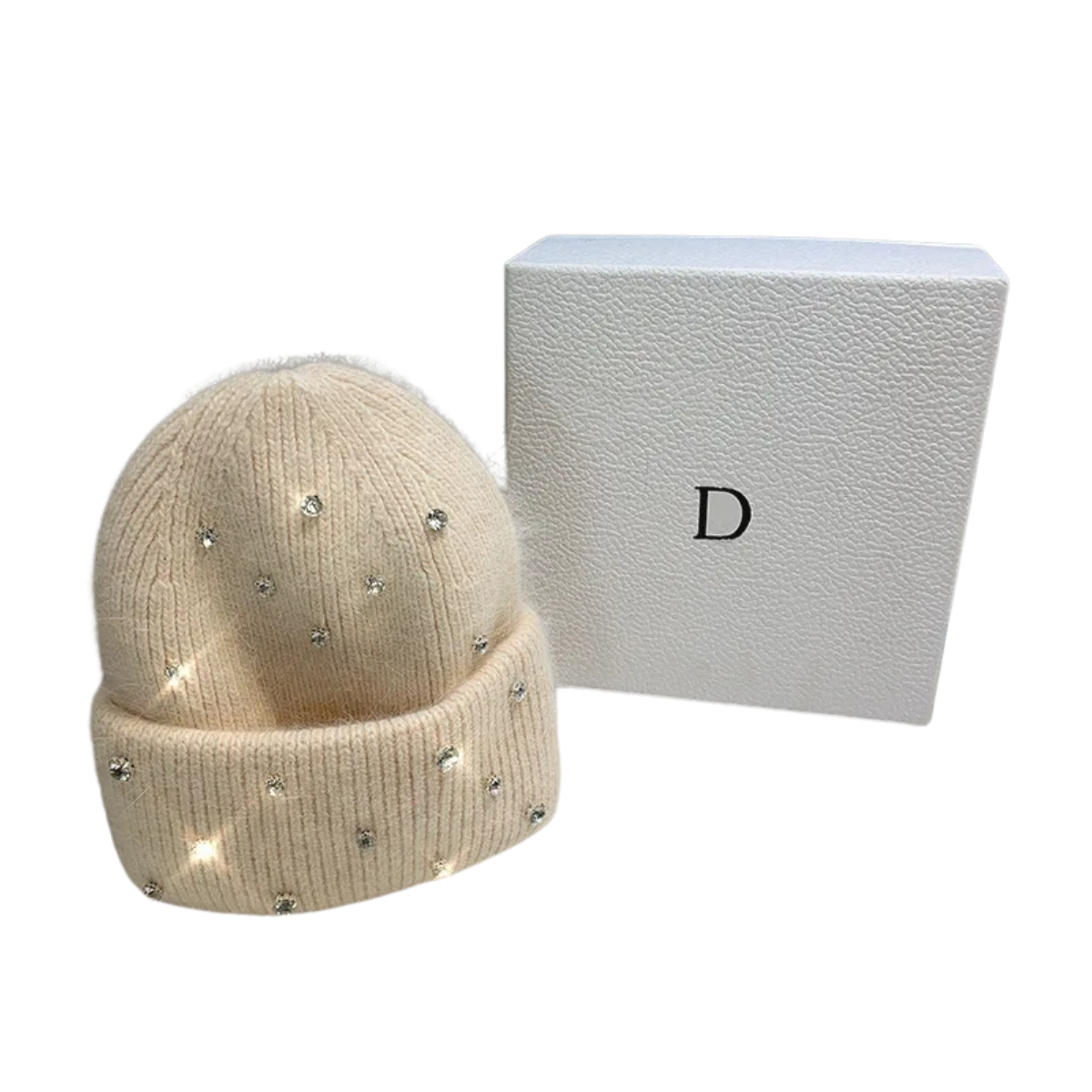 Sparkly Rhinestones Winter Warm Wool Beanie Hats