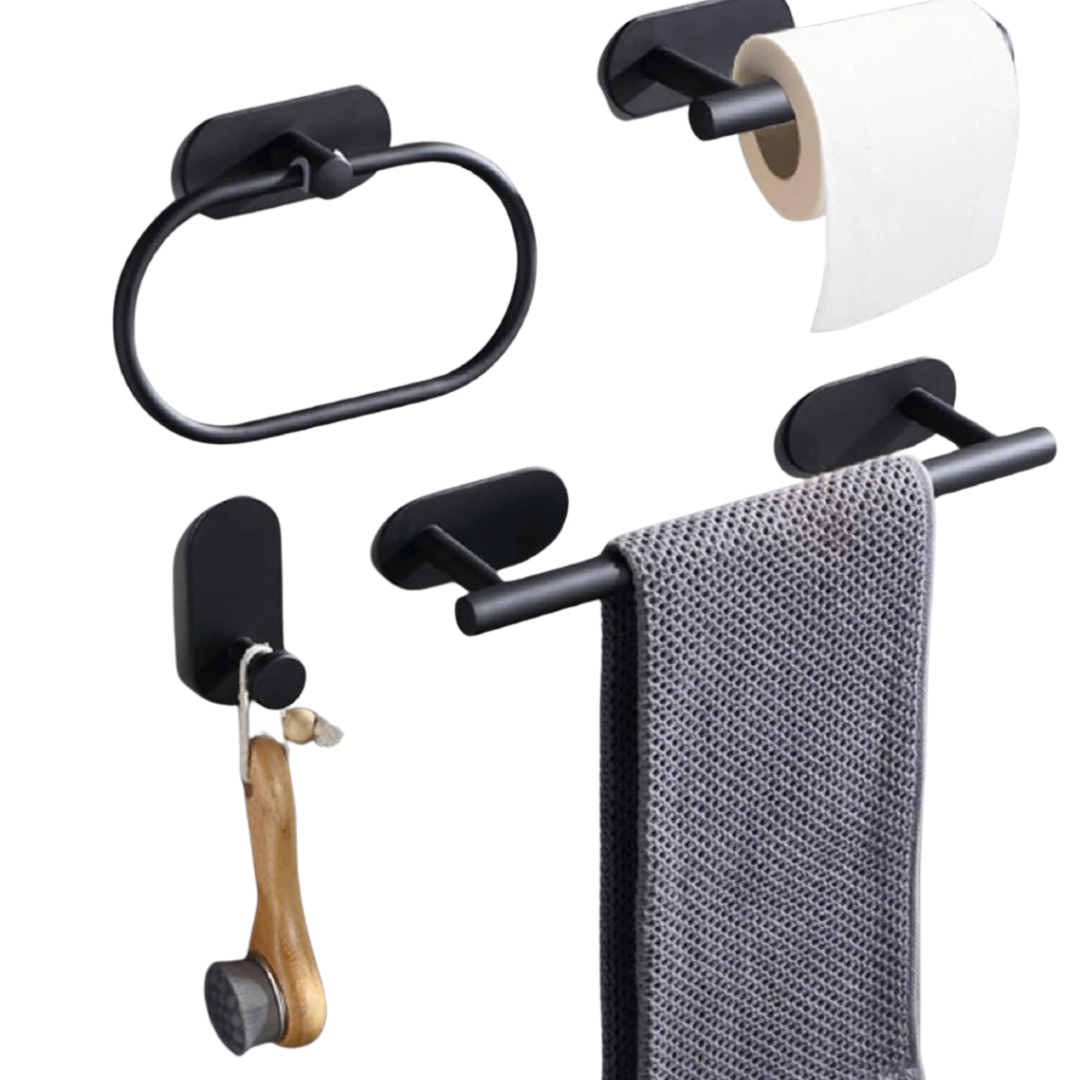 4 Pcs/set Self Adhesive Towel Rack for Bathroom