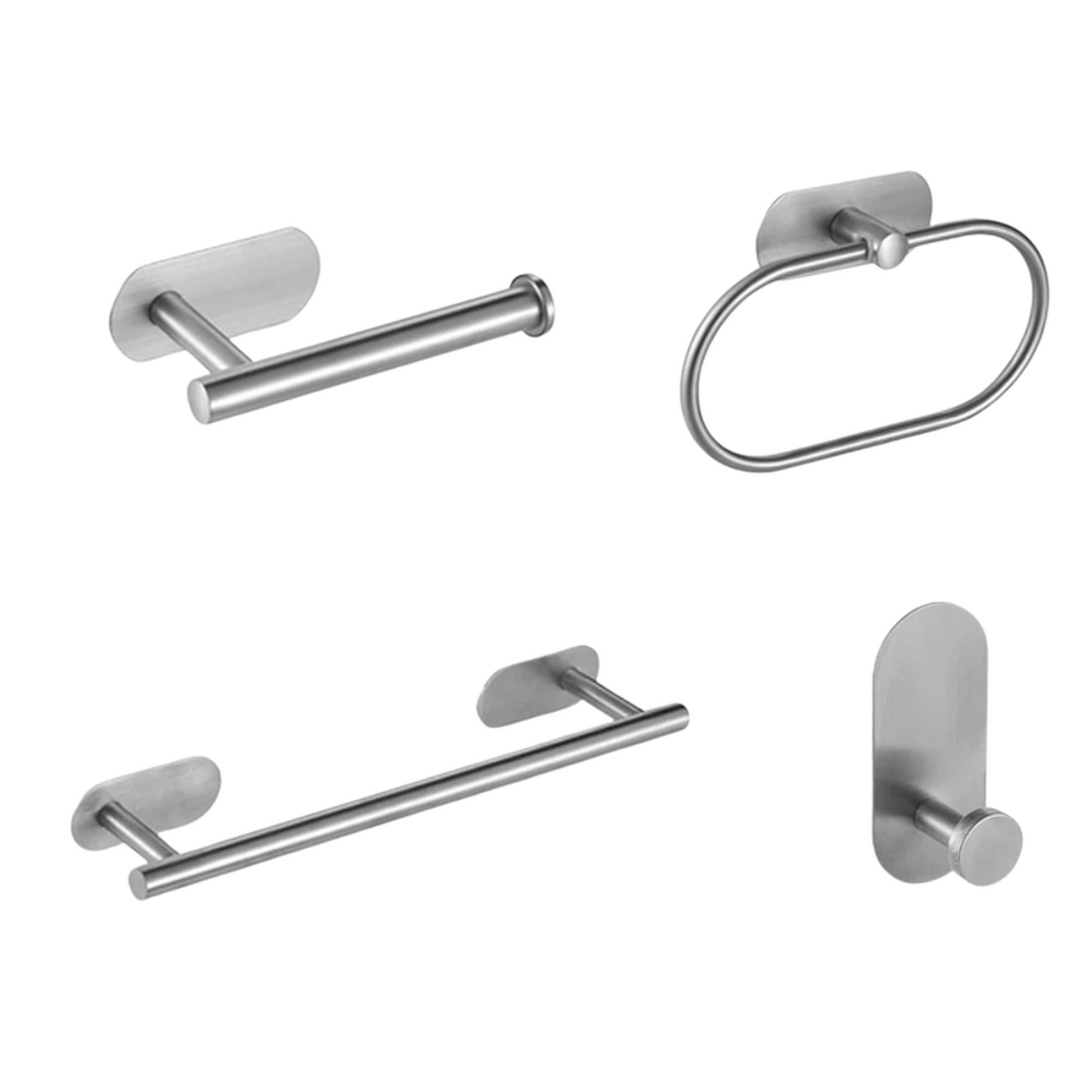 4 Pcs/set Self Adhesive Towel Rack for Bathroom