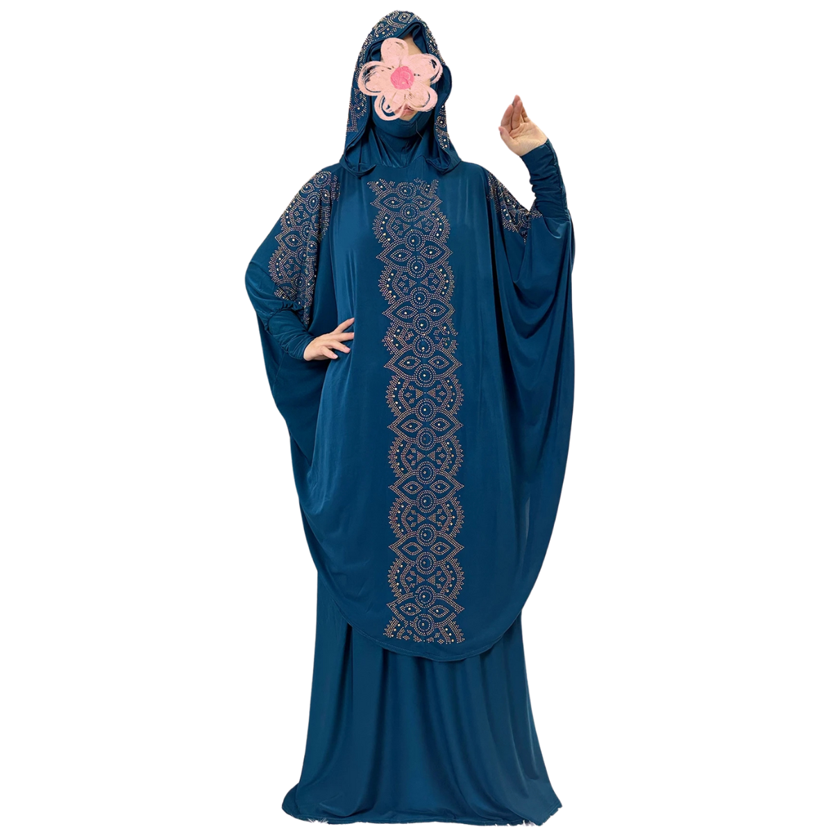 Women's Hooded Prayer Set - Long Skirt Abaya Kaftan