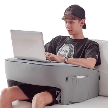 Memory Foam Lap Desk Pillow - Laptop Support for Bed & Couch