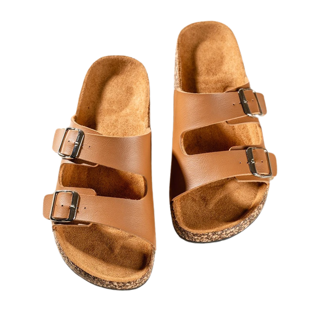 Beach Slides Cork Footbed Slippers for Men and Women