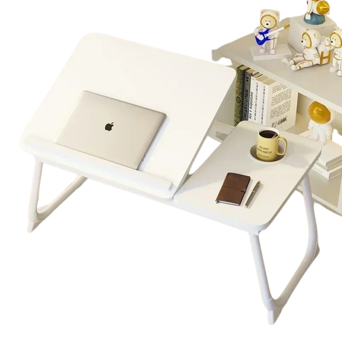 Portable Lap Desk with Adjustable Height for Bed and Sofa