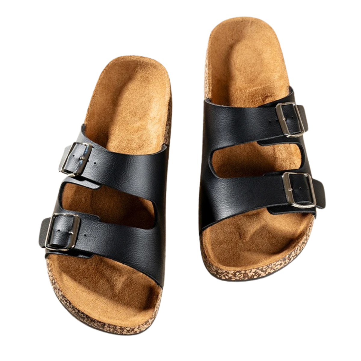 Beach Slides Cork Footbed Slippers for Men and Women