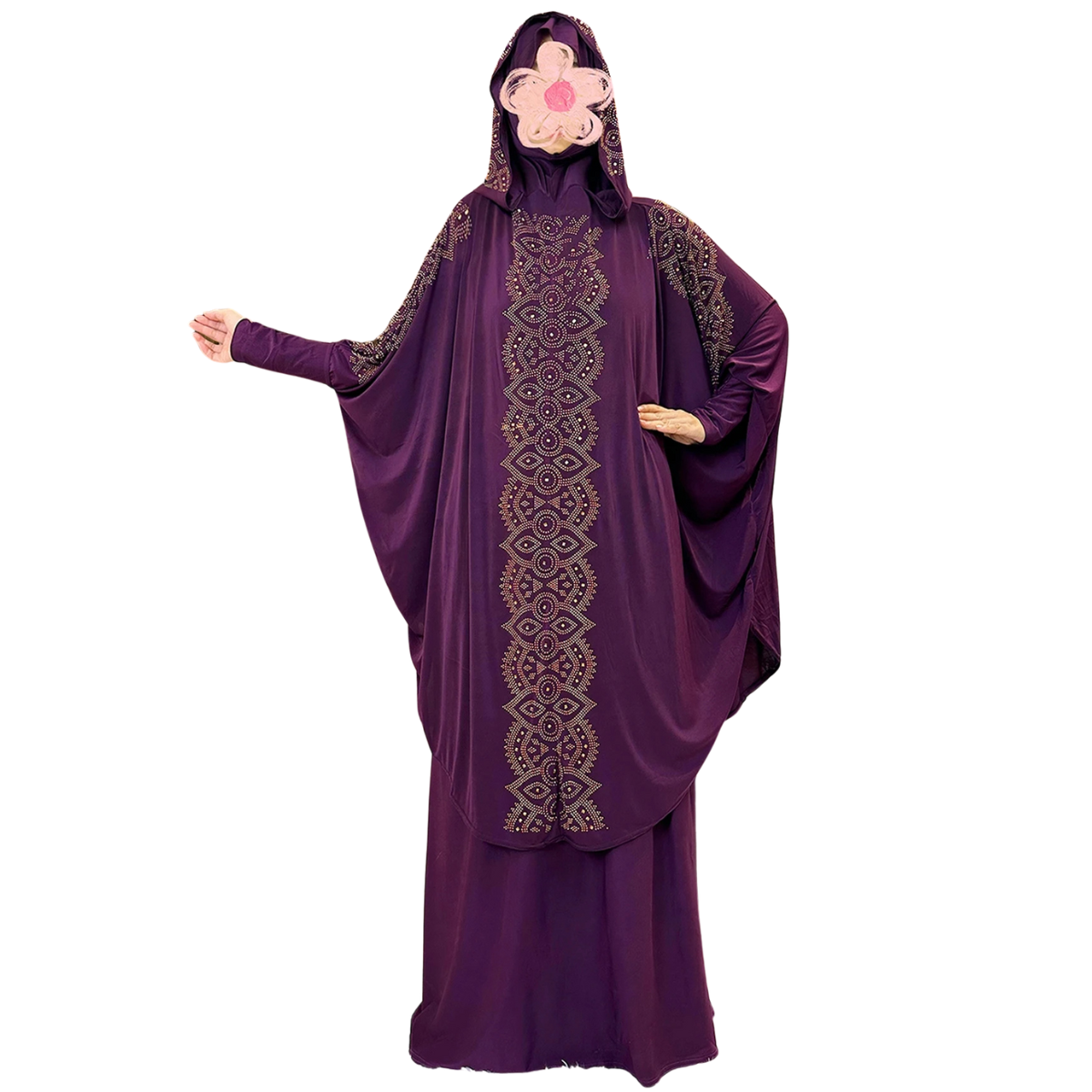 Women's Hooded Prayer Set - Long Skirt Abaya Kaftan