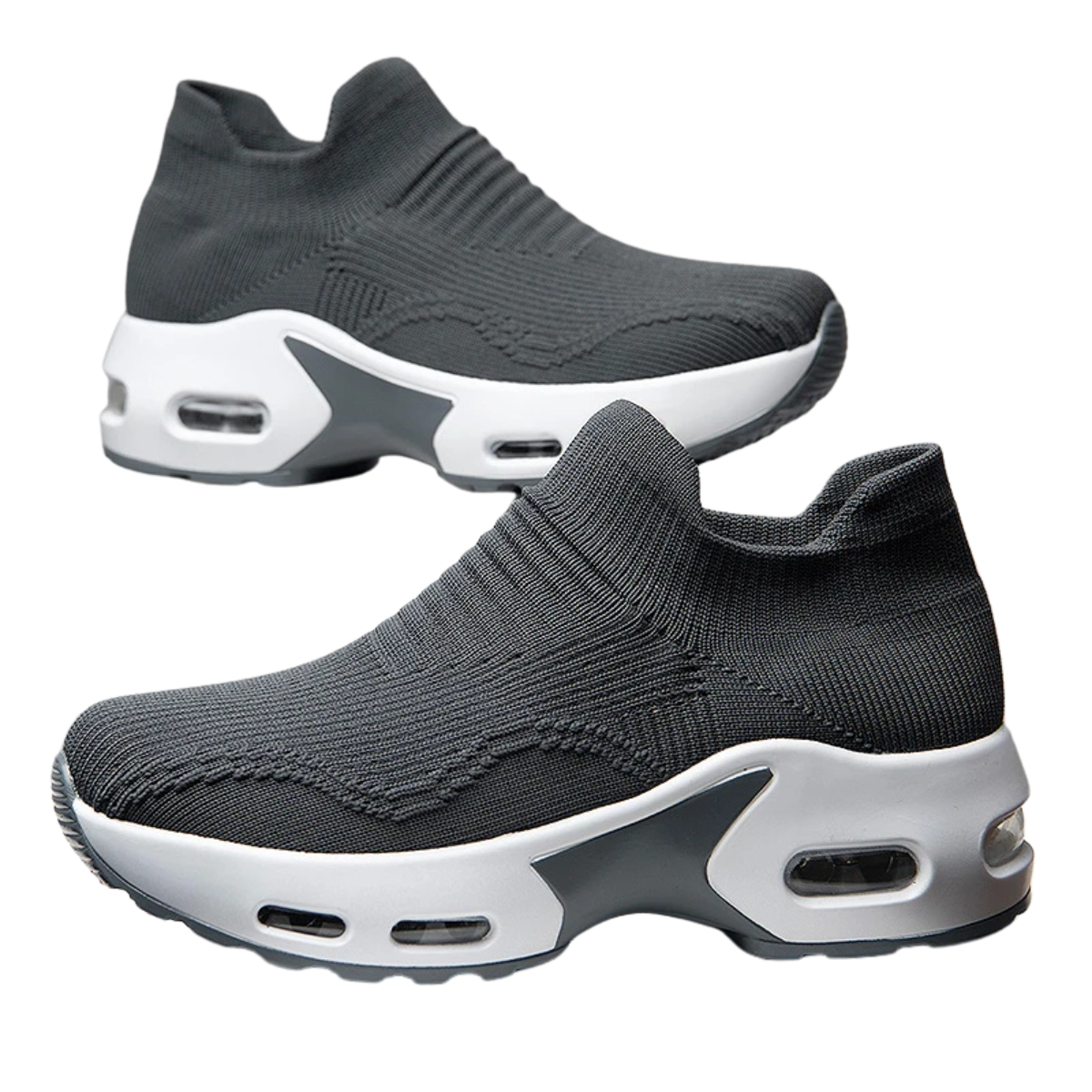 Women's Mesh Platform Sneakers - Breathable Slip-On Shoes