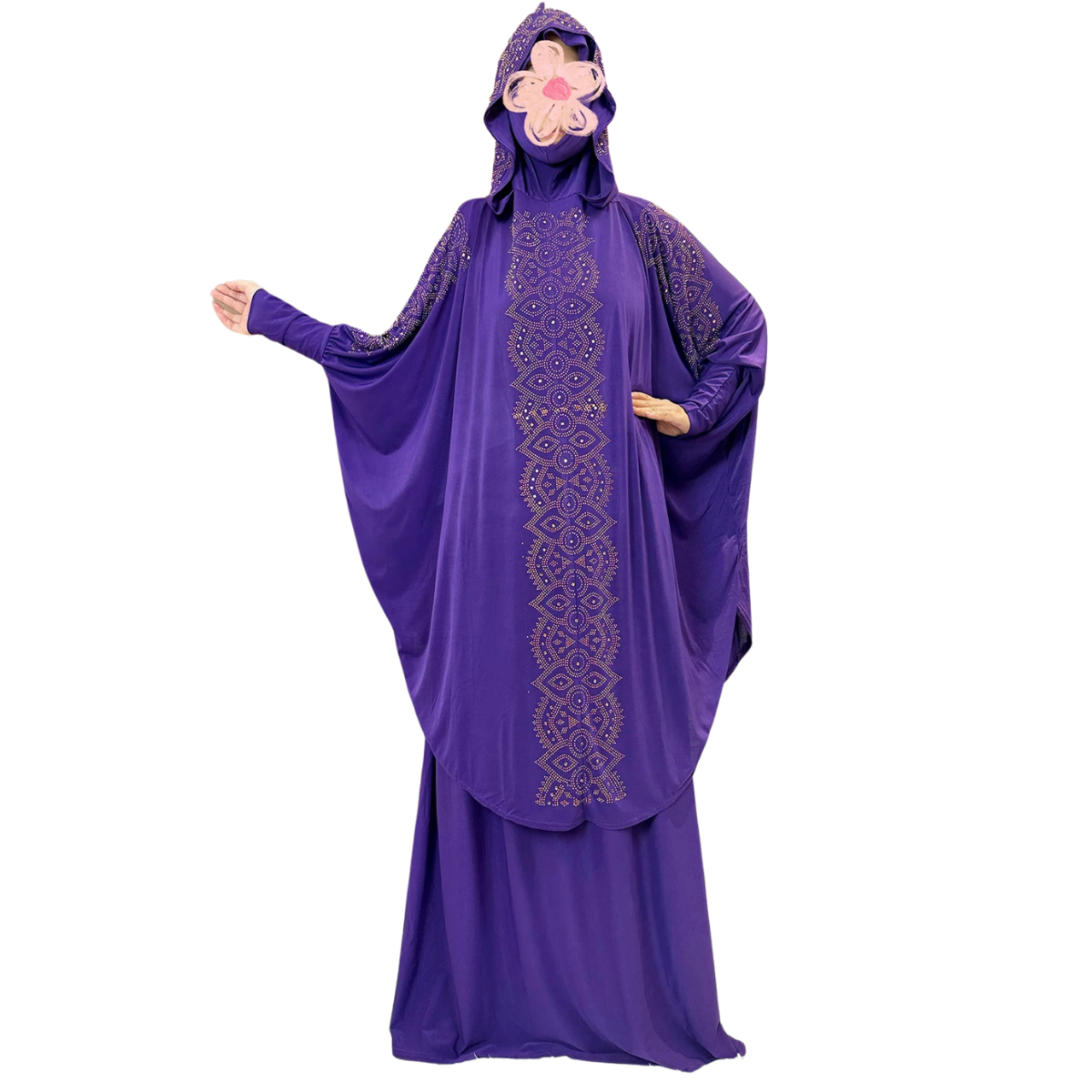 Women's Hooded Prayer Set - Long Skirt Abaya Kaftan