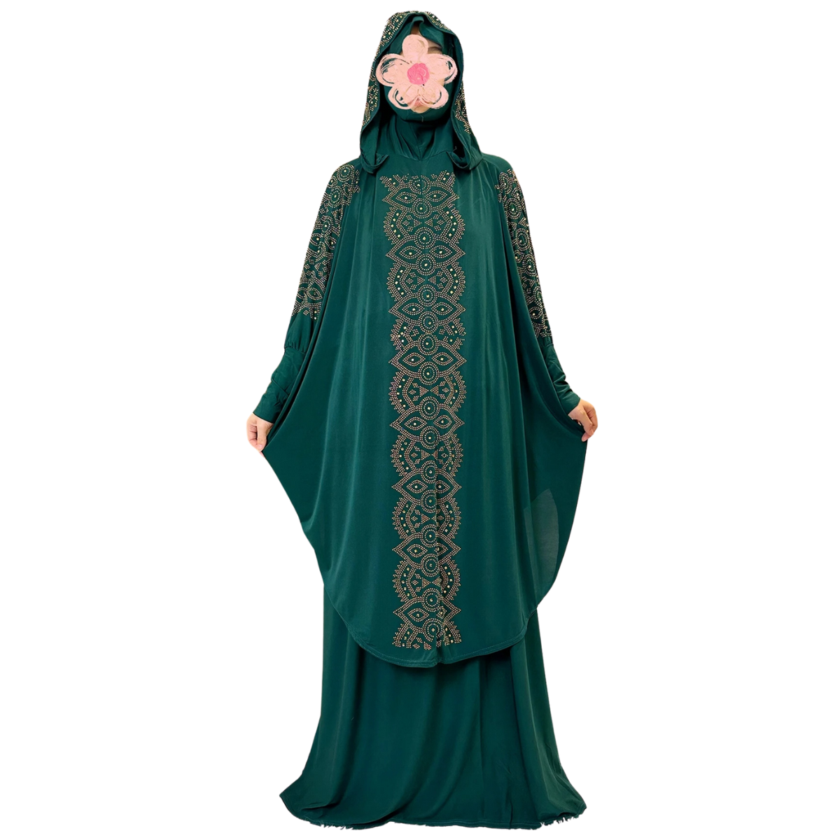 Women's Hooded Prayer Set - Long Skirt Abaya Kaftan