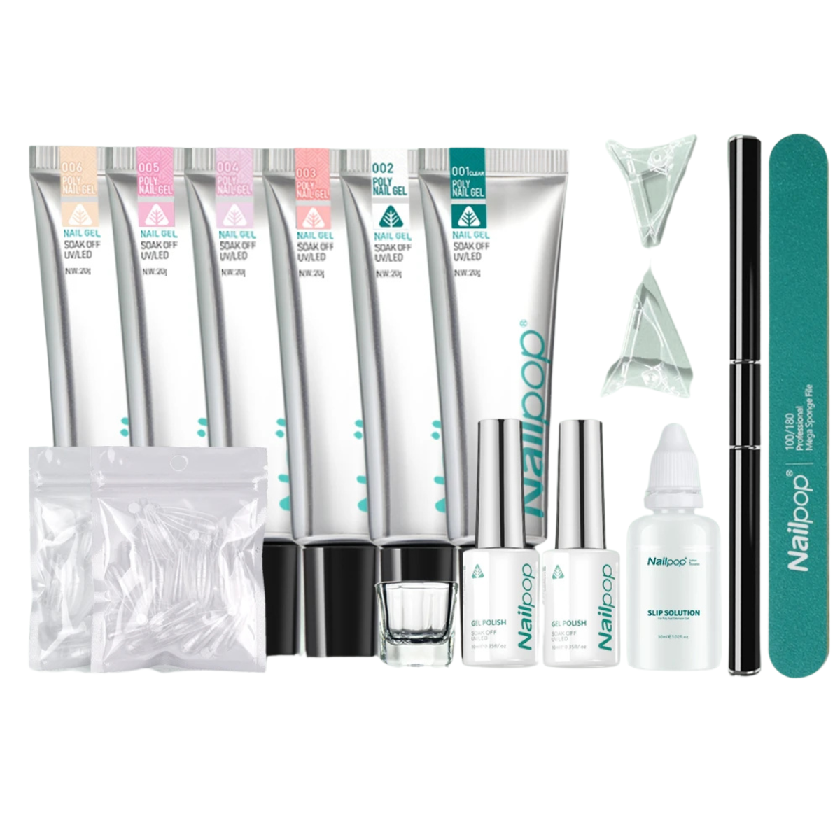 All in One Poly Nail Extension Gel Summer Nails Kit