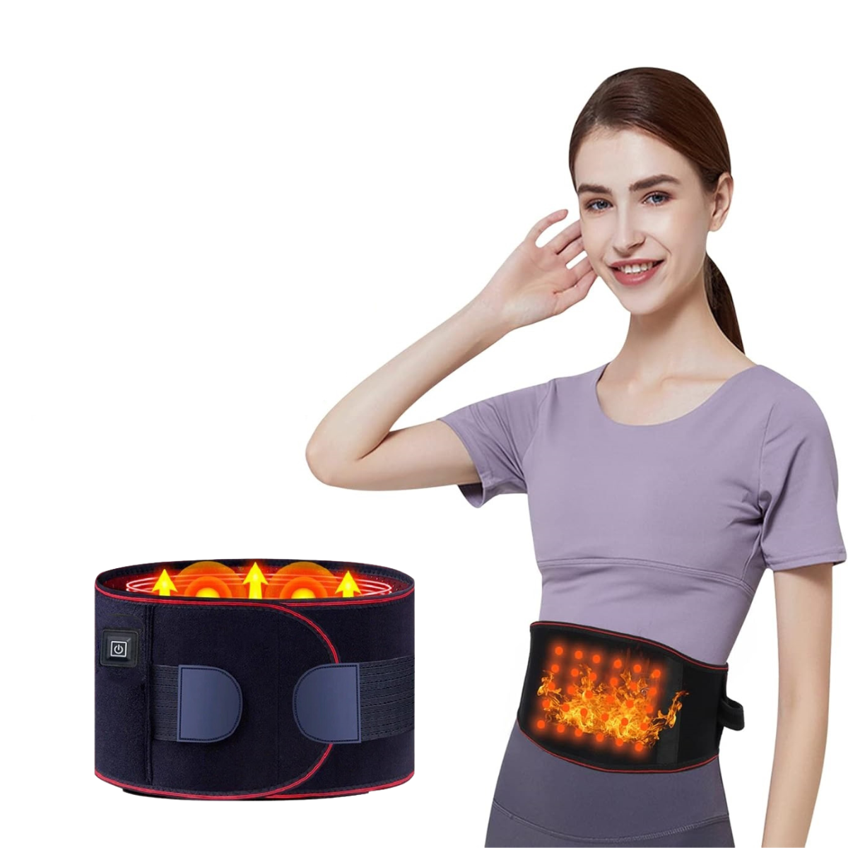 Back Heat Support Waist Brace Heated Belt