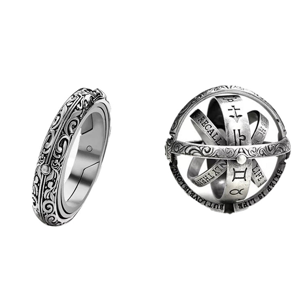 Vintage Astronomical Ball Rings