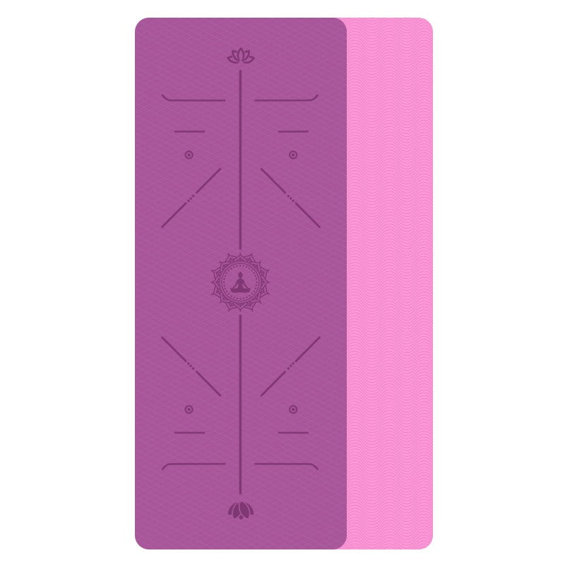 Tpe Yoga Mat Non Slip Environmental Fitness Gymnastics Mats