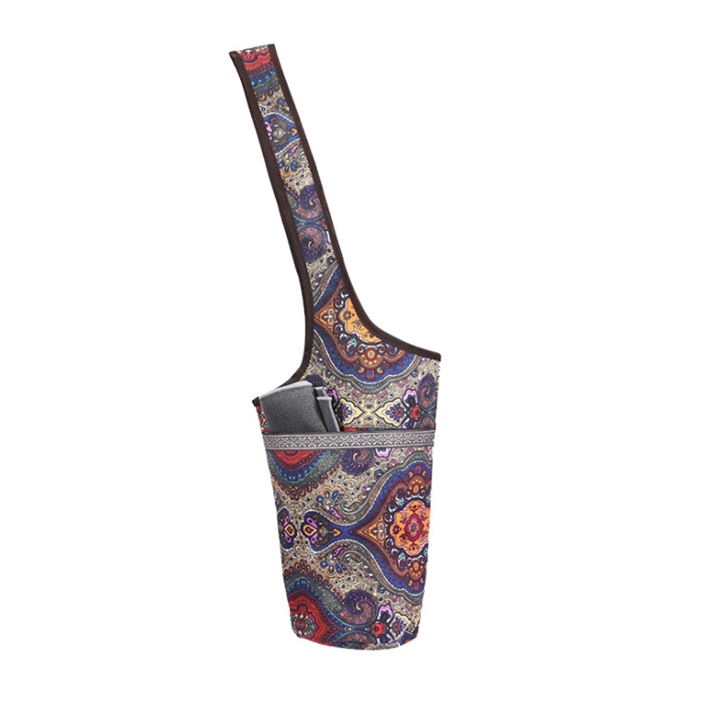 Yoga Printed Canvas Mat Bag