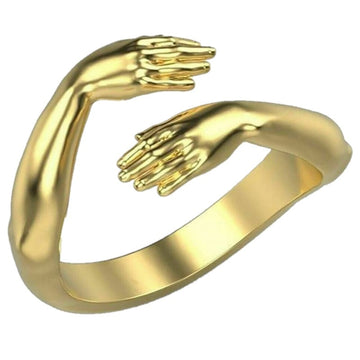 Vintage Love Hugging Hands Ring