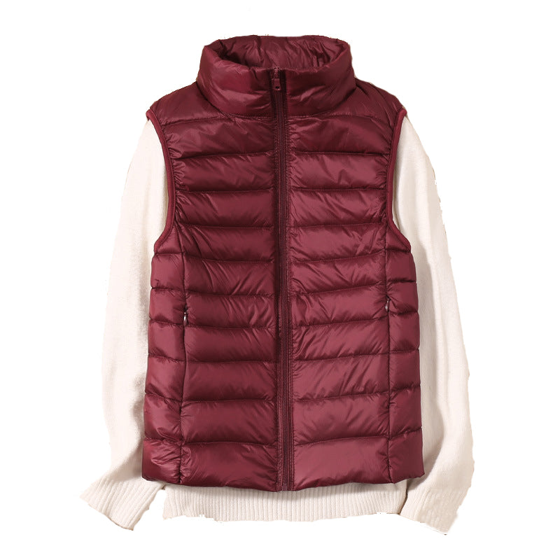 Women's Down Sleeveless Cropped Puffer Jacket