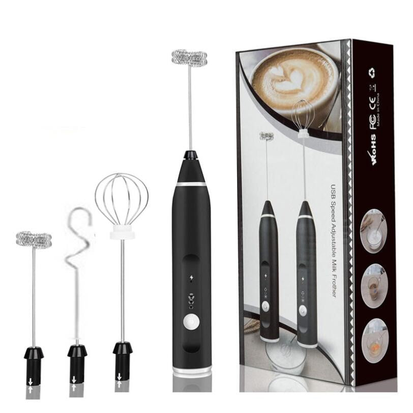 Wireless Milk Fothers Electric Handheld Blender