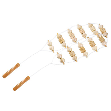 Wood Back Massage Roller Rope