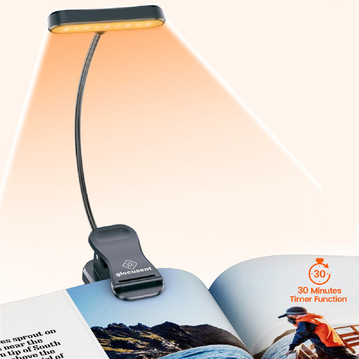Eye Caring Book Lamp Rechargeable Reading Night Light