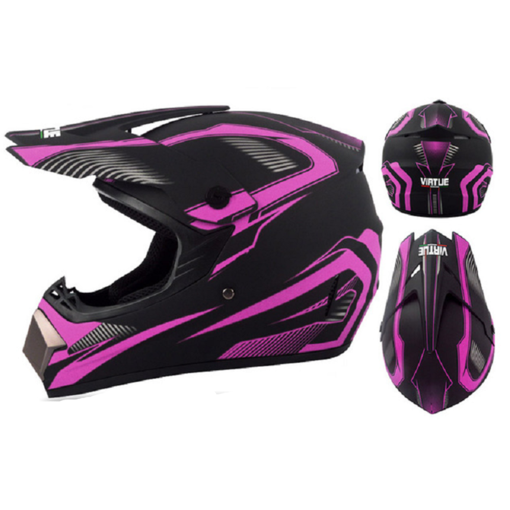Motor Bike Cross Racing Helmet Set