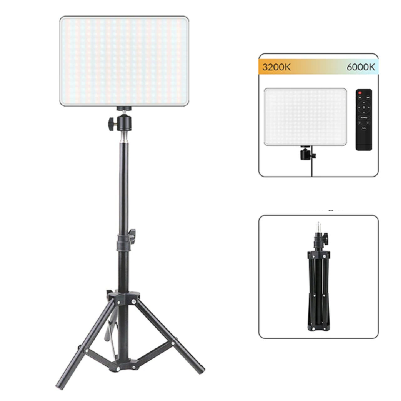 LED Video Lighting Panel 3200k-6000k Photography Remote Control for Studio Lamp