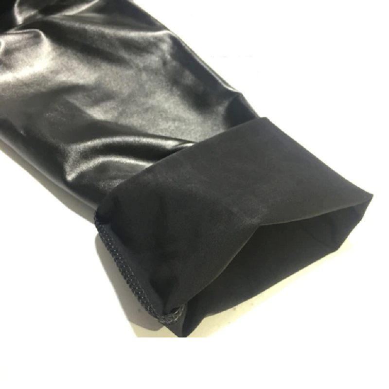 Stretch Leather Warm Fleece Leggings