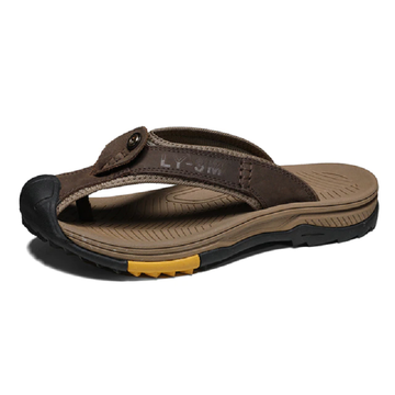 Genuine Cow Leather Men's Sandals
