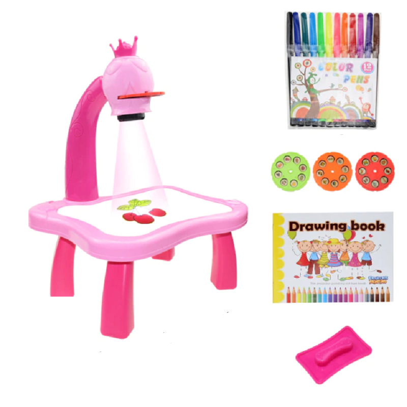 Children LED Projector Educational Learning Art Drawing Table Kids' Toys