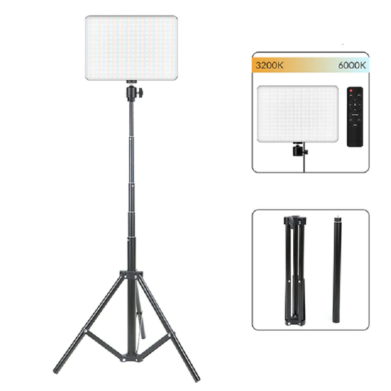 LED Video Lighting Panel 3200k-6000k Photography Remote Control for Studio Lamp