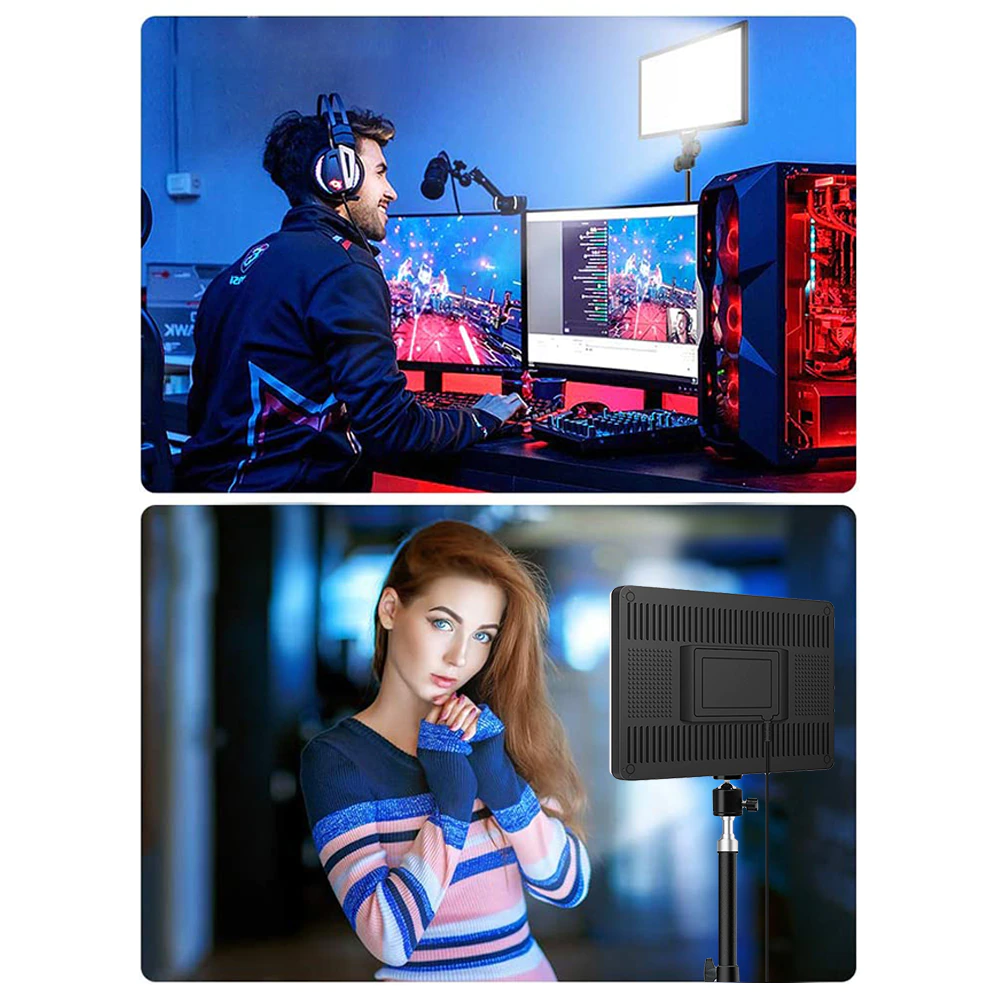 LED Video Lighting Panel 3200k-6000k Photography Remote Control for Studio Lamp