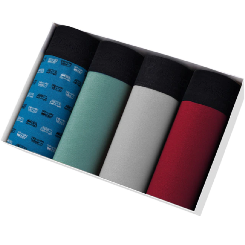 4 Pcs Boxer Shorts Underpants Men's Cotton Panties