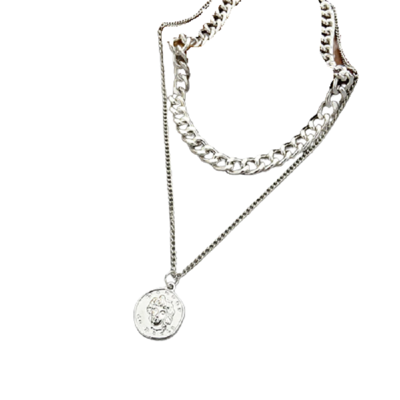 Vintage Multilayer Heart Pendant Necklace