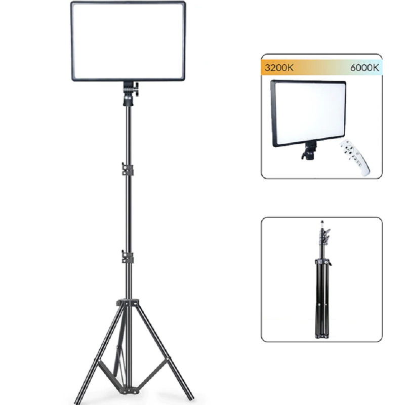 LED Video Lighting Panel 3200k-6000k Photography Remote Control for Studio Lamp