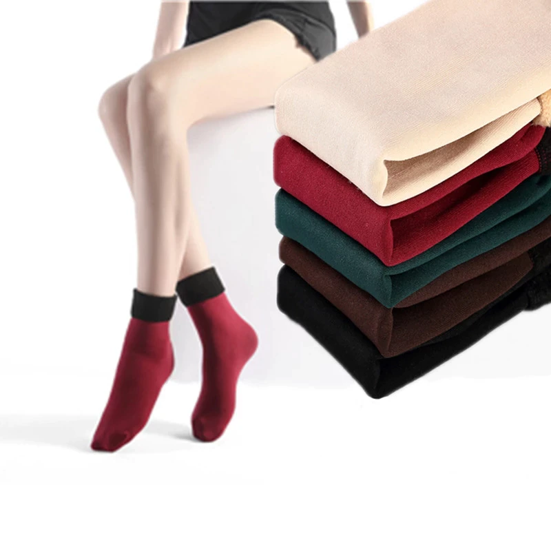 3 Pairs/set Winter Warm Thicken Thermal Nylon Socks