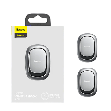 2 Pcs Mini Car Hook Sticker Holder Key Wall Hanger