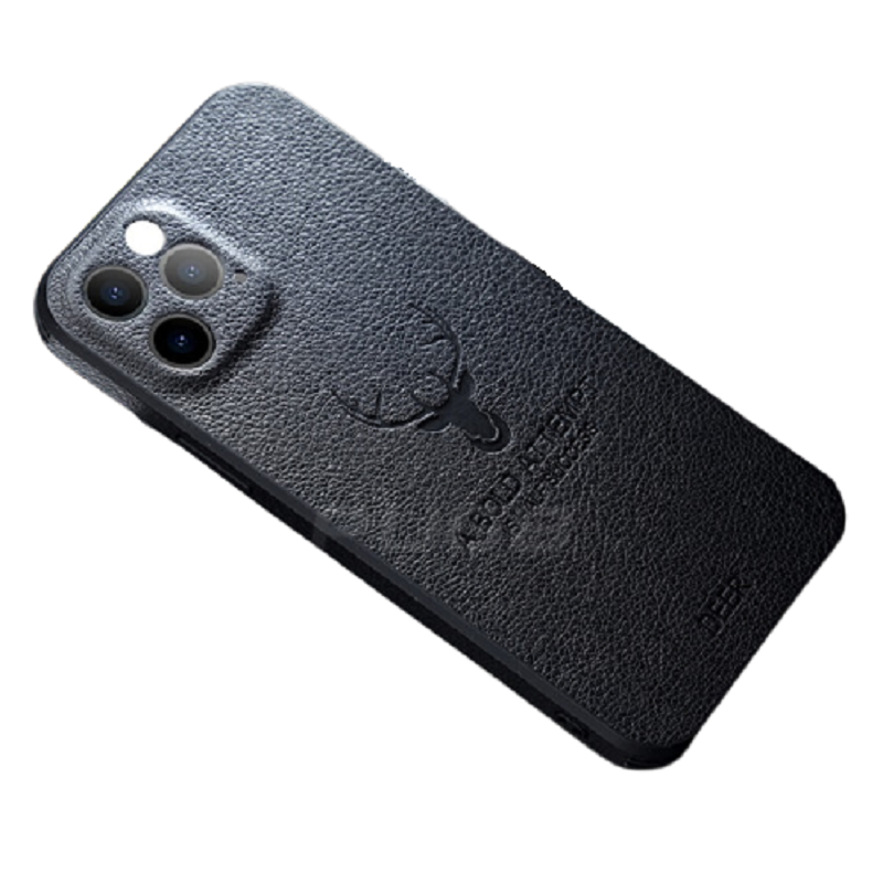 Leather Texture Square Frame Case for iPhone