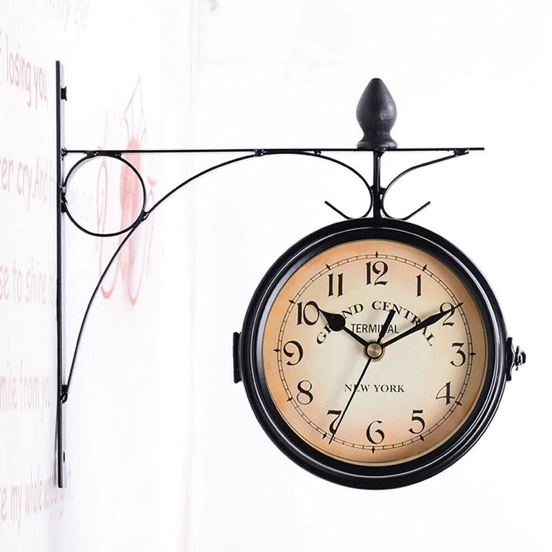 Heritage Retro Style Iron Wall Clock