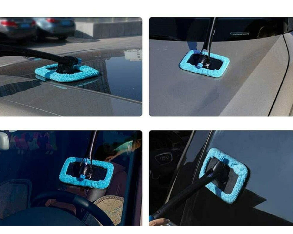 Car Folding Windshield Rotating Fog Clean Brushes Windscreen Tool