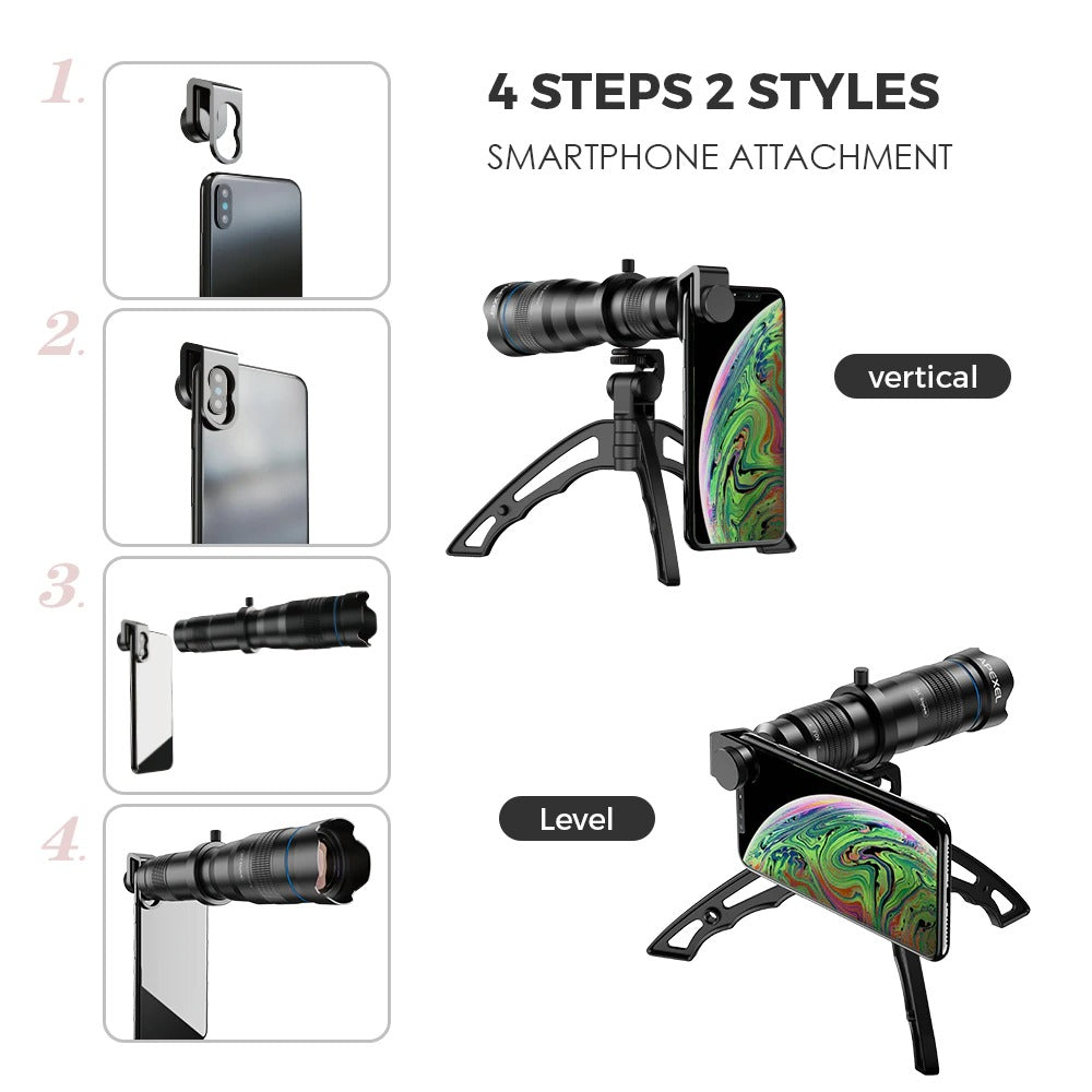 Super Telephoto Zoom Monocular Telescope