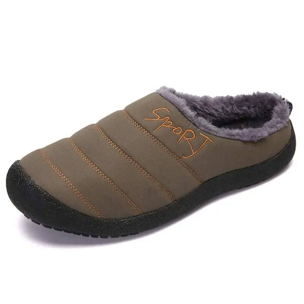 Warm Slippers with Thick Plush Shoes