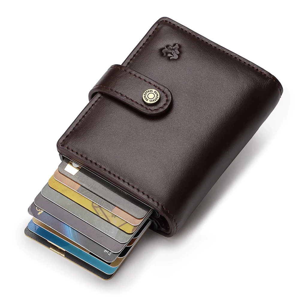 Card Case Business Holder RFID Blocking Men Wallet