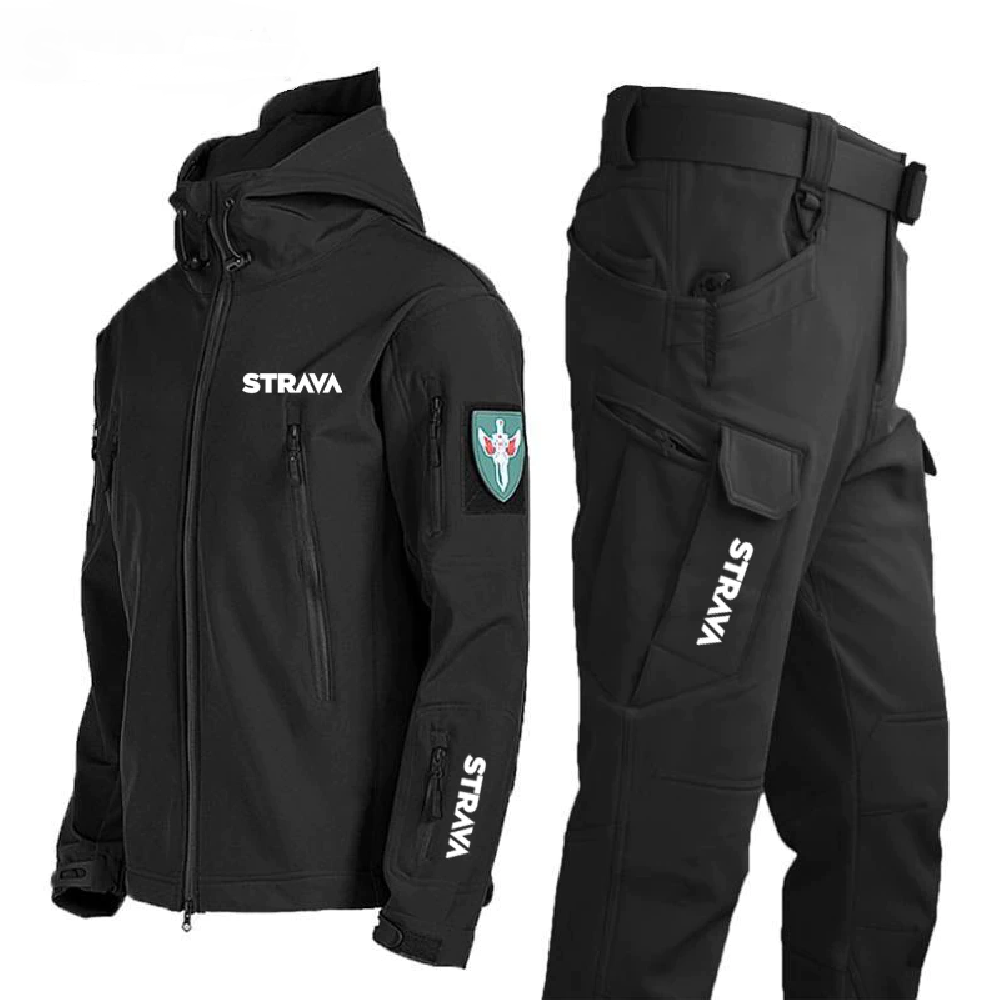 Winter Hiking Men's Jacket Pants Waterproof Suit Thermal