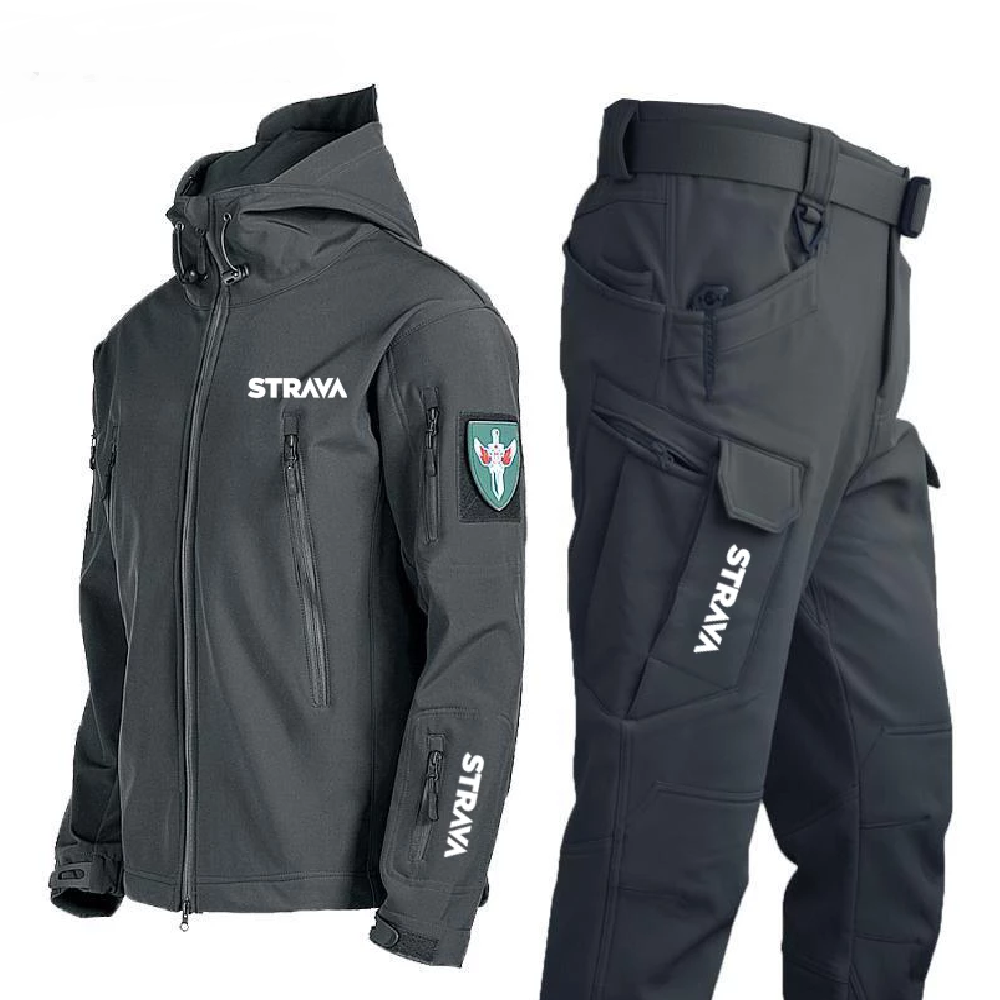 Winter Hiking Men's Jacket Pants Waterproof Suit Thermal