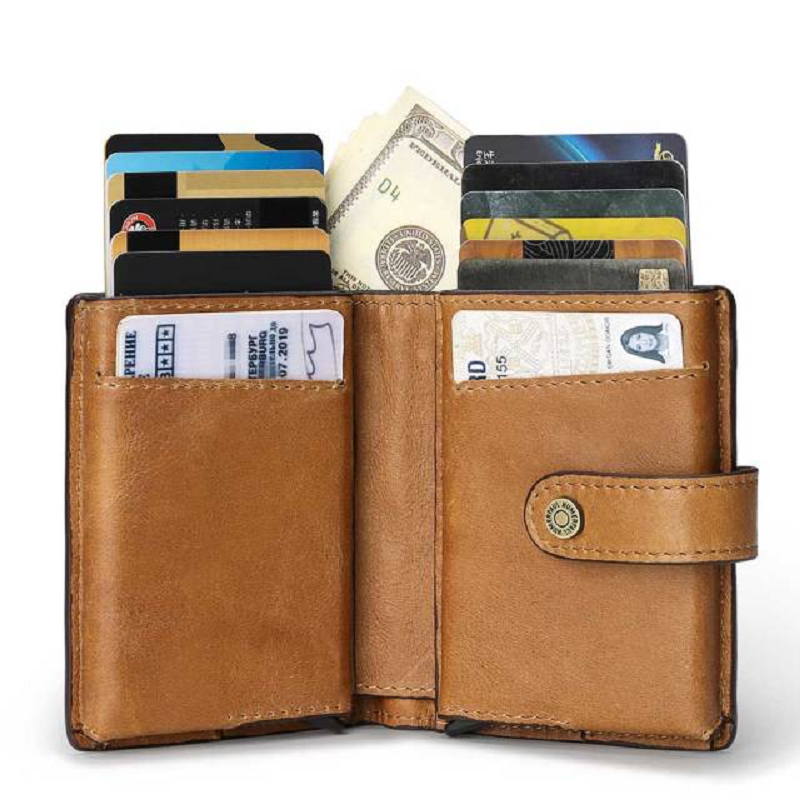 Card Case Business Holder RFID Blocking Men Wallet