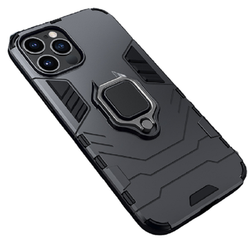 Shockproof Armor Case for iPhone with Mini Ring Stand Back Cover