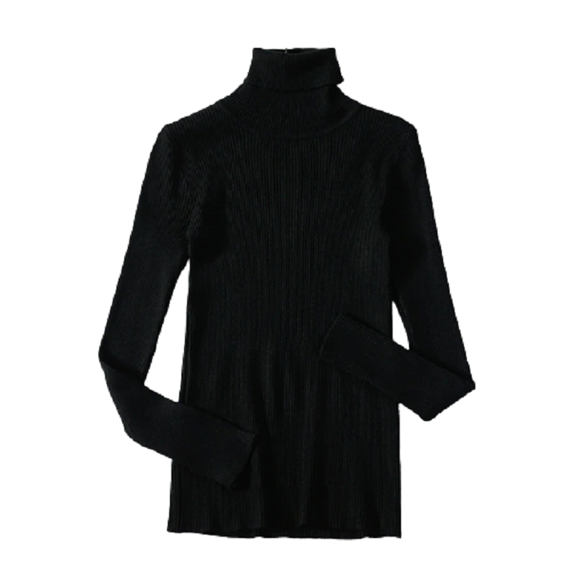 Turtleneck Women Sweaters Jumper Soft Warm Pull
