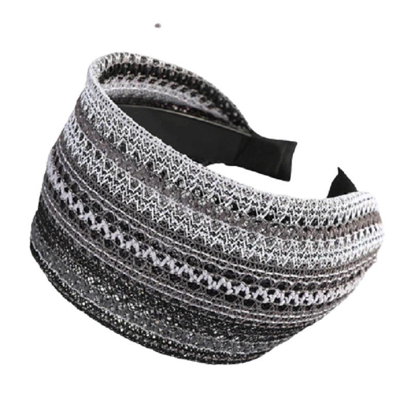 Bohemian Headband Elastic Hairbands Retro Stripe Hair