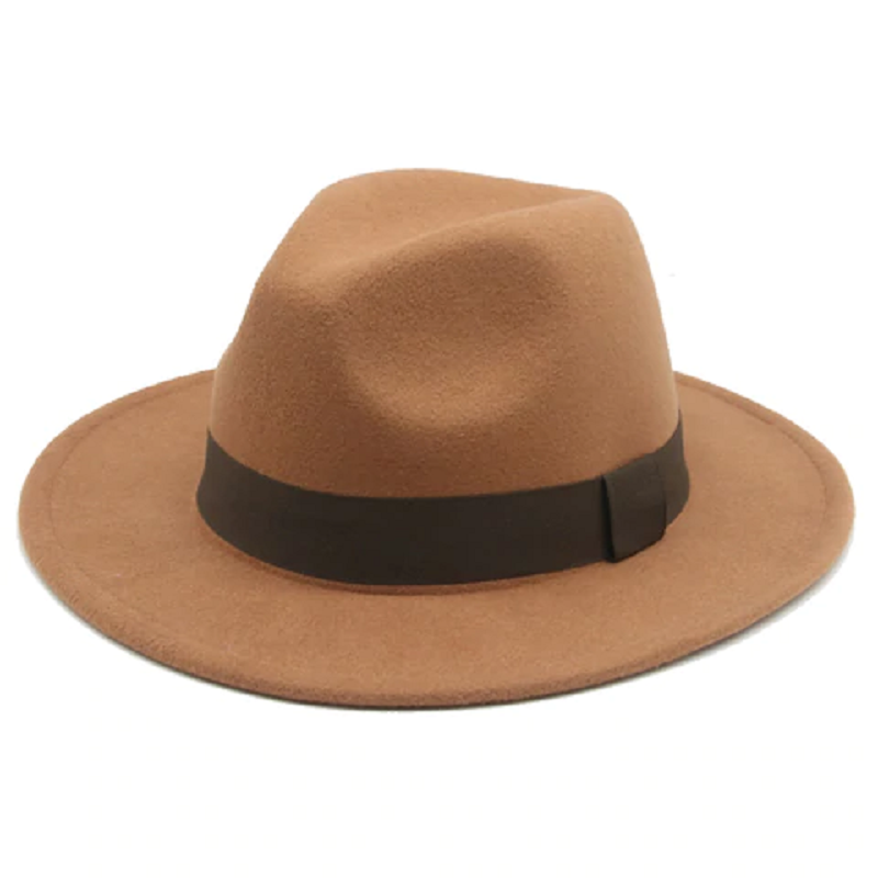 Men & Women Vintage Wide Brim Fedora Hat