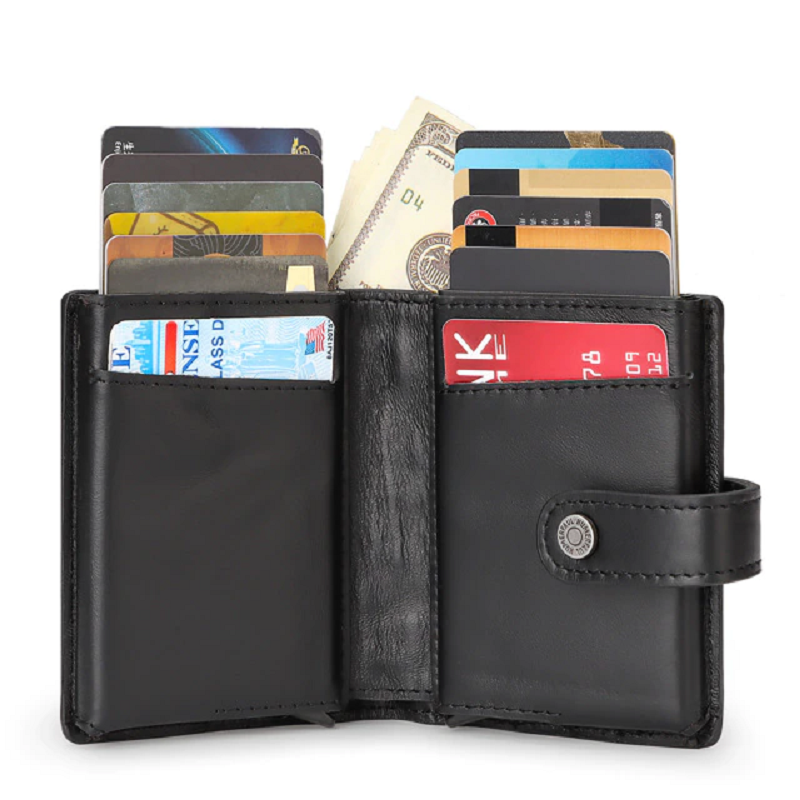 Card Case Business Holder RFID Blocking Men Wallet