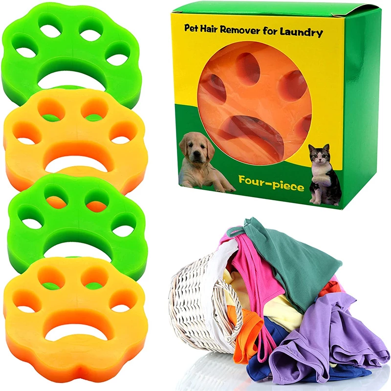 4 Pcs Pet Hair Remover Washing Machine