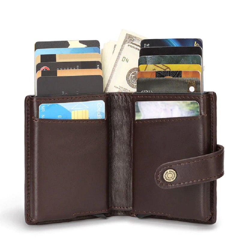 Card Case Business Holder RFID Blocking Men Wallet
